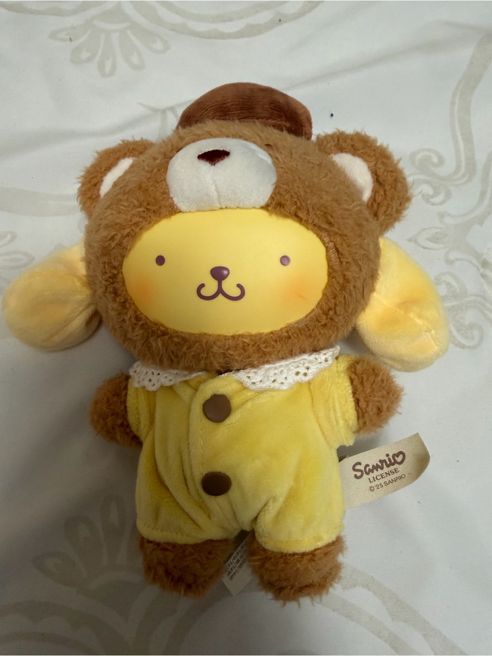 TOP TOY Sanrio Latte Baby Vinyl Plush Keychain – Pompompurin
